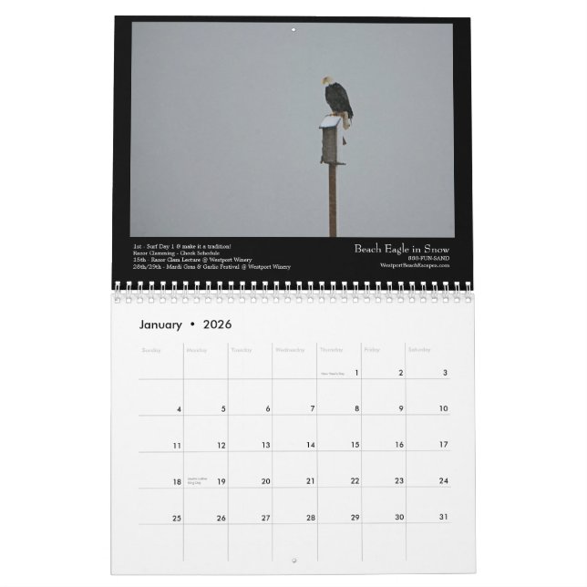 Södra strand scenisk 2012 kalender (Jan 2026)