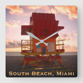 Södra stranden, Miami Lifeguard stand (Ocean Räddi Fyrkantig Klocka