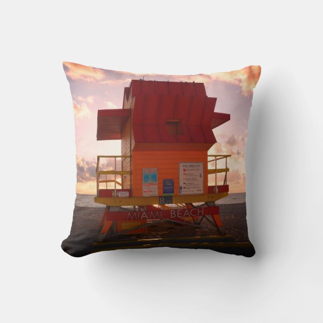 Södra stranden, Miami Lifeguard stand (Ocean Räddi Kudde (Framsida)