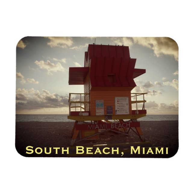 Södra stranden, Miami Lifeguard stand (Ocean Räddi Magnet (Horisontell)