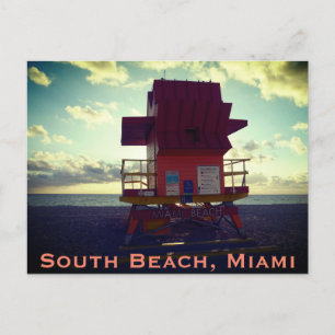 Södra stranden, Miami Lifeguard stand (Ocean Räddi Vykort