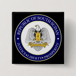 södra sudan emblem knapp