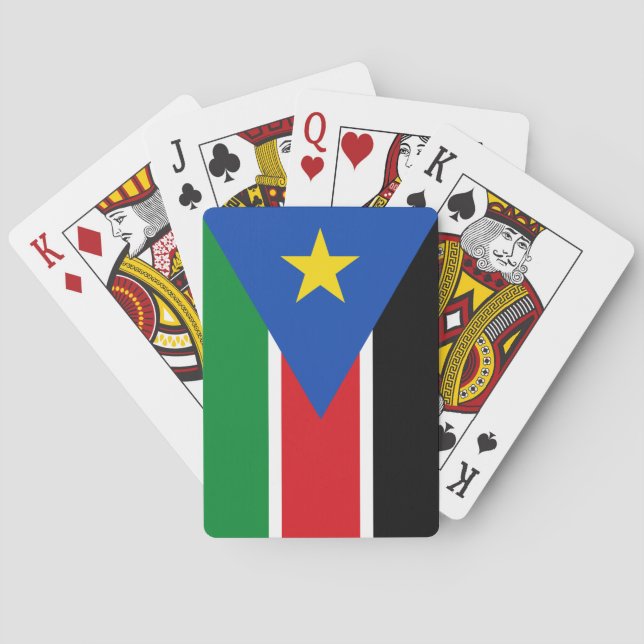 Södra Sudan flagga Casinokort (Baksidan)