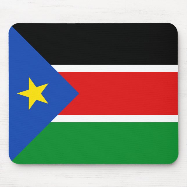 Södra Sudan flagga Mousepad Musmatta (Framsidan)