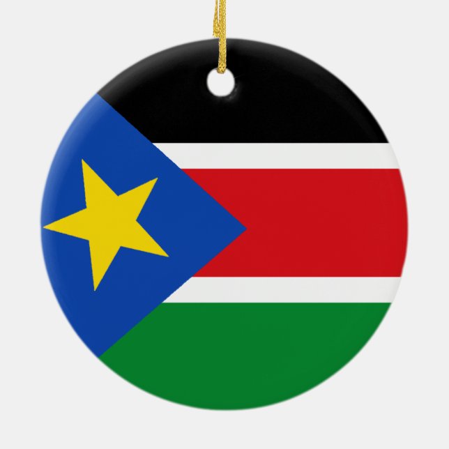 Södra Sudan Julgransprydnad Keramik (Baksidan)