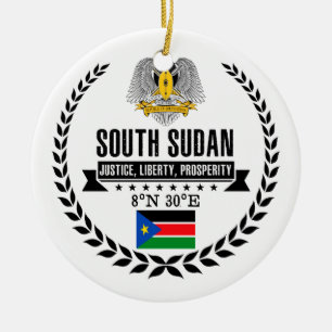 Södra Sudan Julgransprydnad Keramik