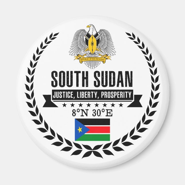 Södra Sudan Magnet (Framsidan)