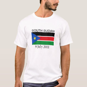 Södra Sudan medborgareflagga T-shirt