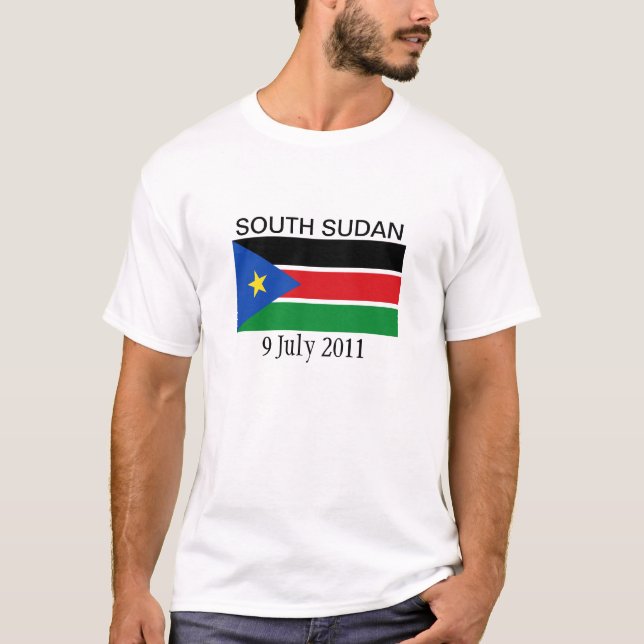 Södra Sudan medborgareflagga T-shirt (Framsida)