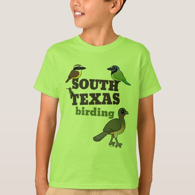 Södra Texas Birding T Shirt (Framsida)