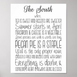 Södra utskriften poster