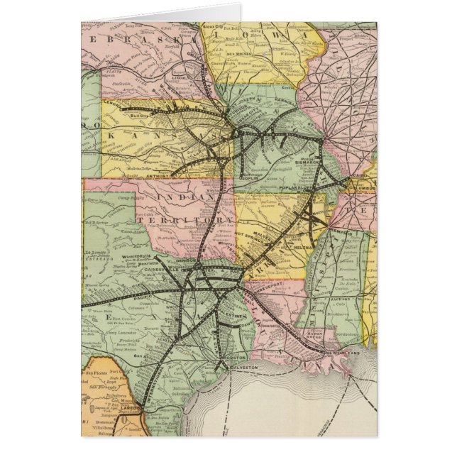 Södra Västerns järnvägssystem Hälsningskort (Framsidan)