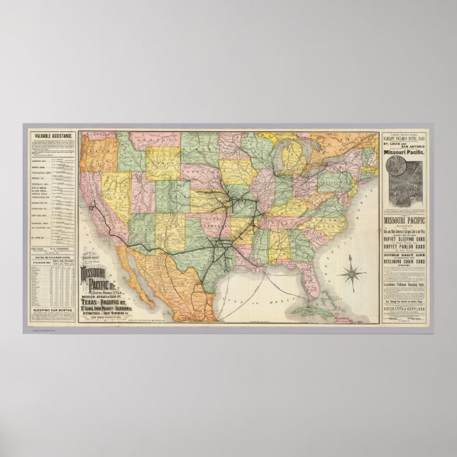 Södra Västerns järnvägssystem Poster (Framsidan)