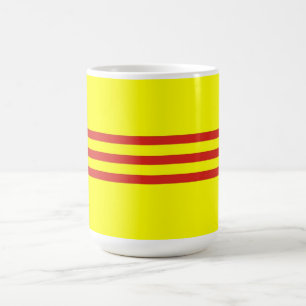 södra vietnam etnisk flagga kaffemugg