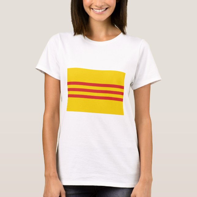 Södra Vietnam flagga T Shirt (Framsida)