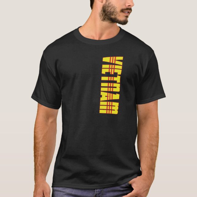 Södra Vietnam flagga T-shirt (Framsida)