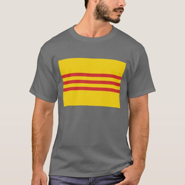 Södra Vietnam flagga Tee Shirt (Framsida)