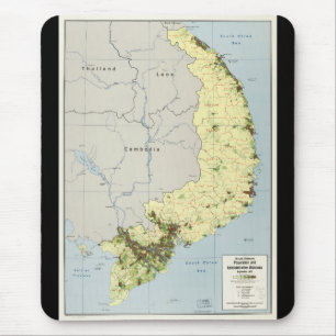 Södra Vietnam karta September 1972 Musmatta