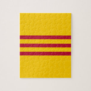 Södra vietnamesisk flagga - đỏ för sọc för pussel