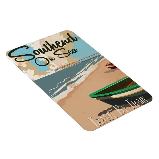 Södra vintage resor poster magnet (Högersidan)
