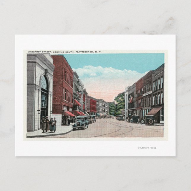 Södra vyn av Margaret Street Vykort (Framsida)