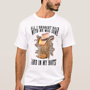 Södra Westerna Leopard CowboyBoots Hat Sand in T Shirt
