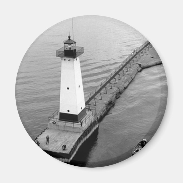 Sodus Outer Lighthouse 2 Magnet (Framsidan)