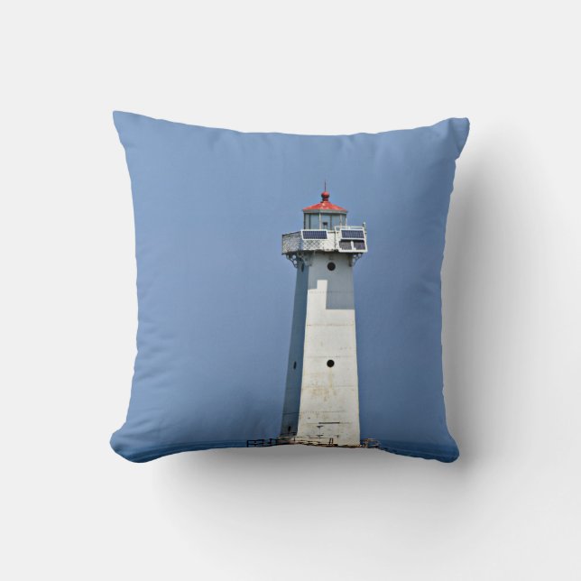 Sodus Point Lighthouse-foto skapat som ett Kudde (Framsida)