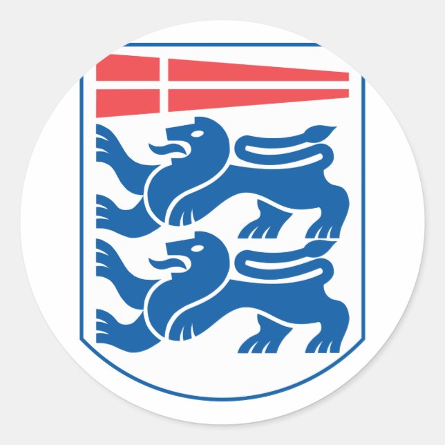 soenderjyllands, Danmark Runt Klistermärke (Framsida)