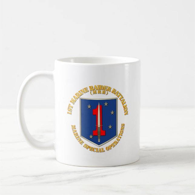 SOF - USMC 1:a marinska raiderbataljonen.p Kaffemugg (Vänster)