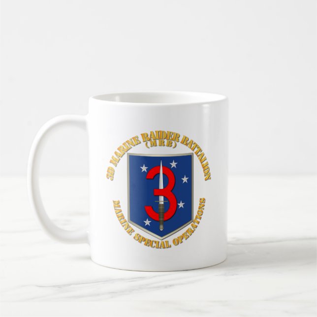 SOF - USMC 3d Marine Raider-bataljon.pn Kaffemugg (Vänster)