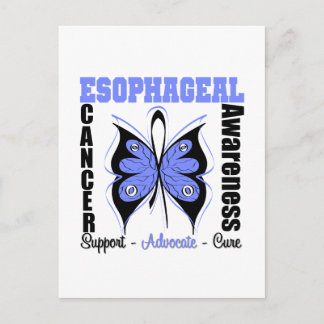 Sofageal Cancer Awareness Butterfly Vykort