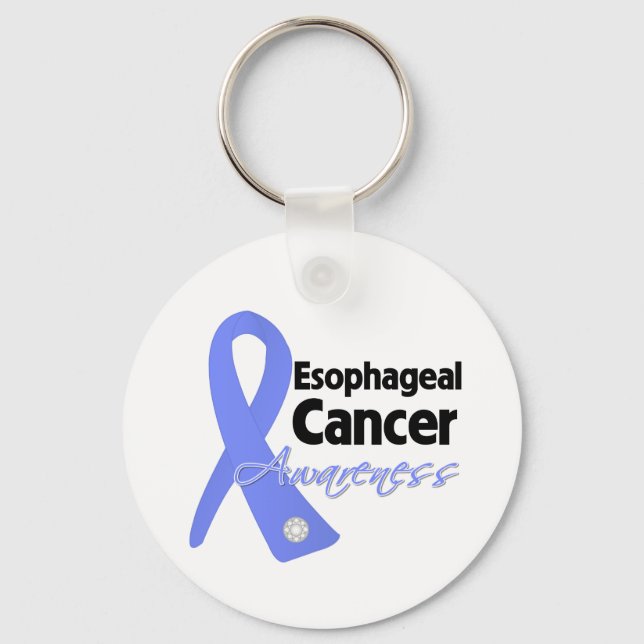Sofageal Cancer Awareness Ribbon Nyckelring (Framsida)