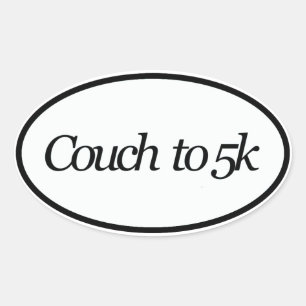 soffa 5 k ovalt klistermärke