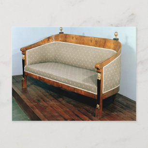Soffa, Biedermeier stil, 1820 Vykort