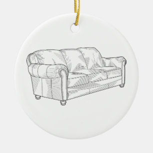 Soffa Julgransprydnad Keramik