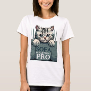 Soffa Scratching Pro Cat T-Shirt