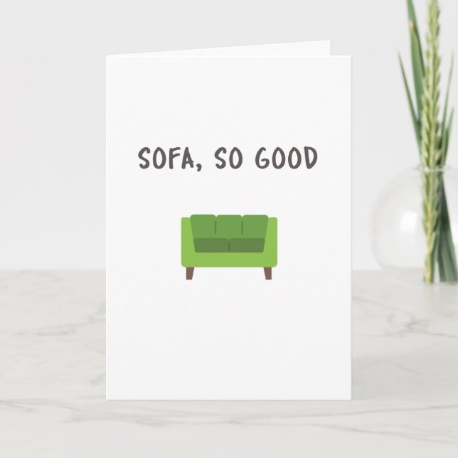 SOFFA, SO BRA - ANPASSNINGSBAR GREETARD KORT (Framsida)