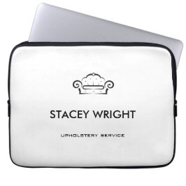 Soffa svartsilhuettestoppning laptop fodral