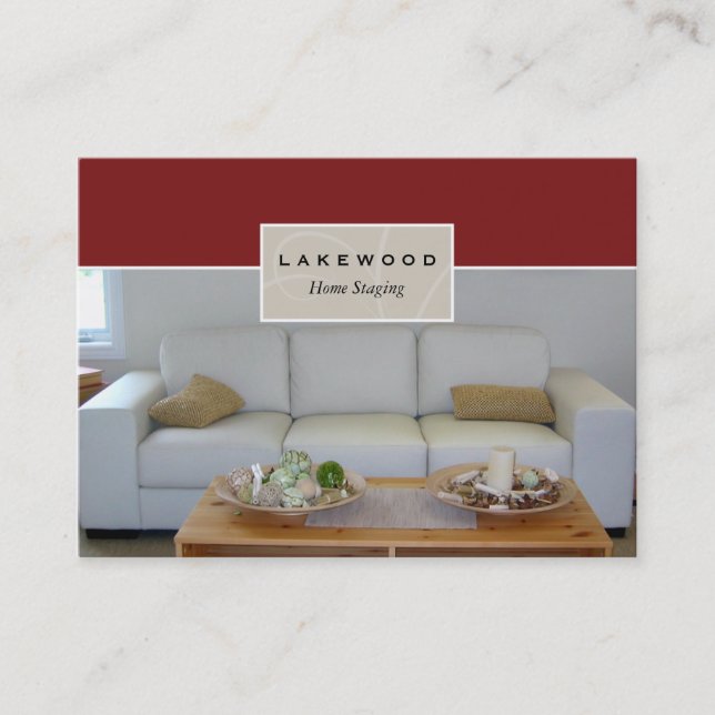 Soffabyggnadsställning/Stagerfotovisitkort Visitkort (Framsida)