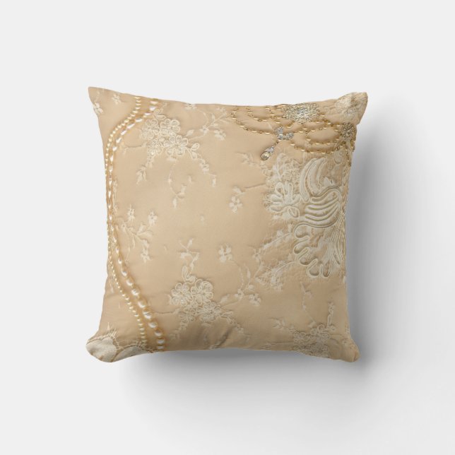 Soffan för kast för monogramen för kudde (Framsida)