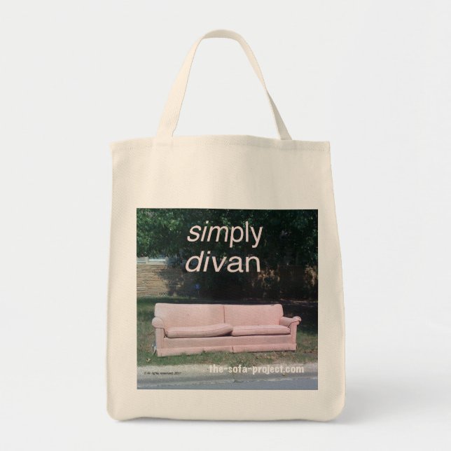 Soffan projekterar livsmedeltoto tygkasse (Framsidan)