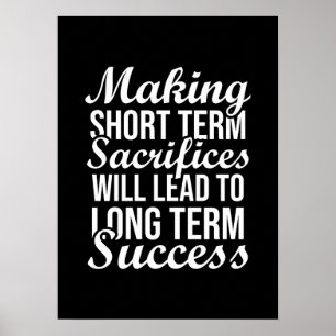 Sofferter för framgång - gym, hustle, framgång poster