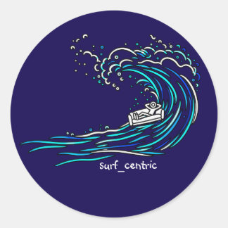 Soffsurfing Runt Klistermärke