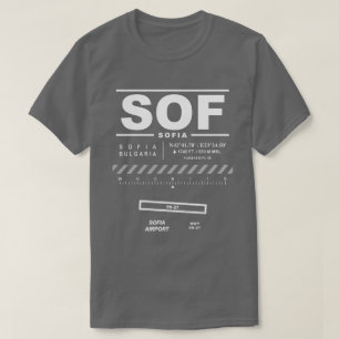 Sofia Airport SOF T Shirt