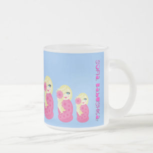 Sofia Babushka frostad Glass mugg