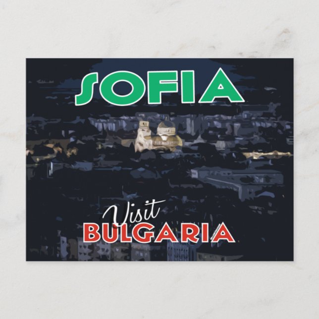 Sofia, besök Bulgarien.. Vykort (Framsida)