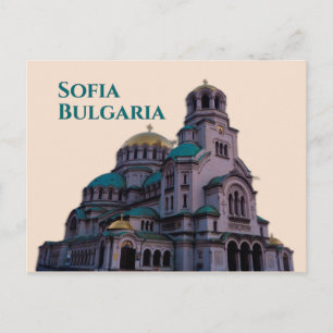 Sofia Bulgaria: Alexander Nevsky Cathedral Vykort