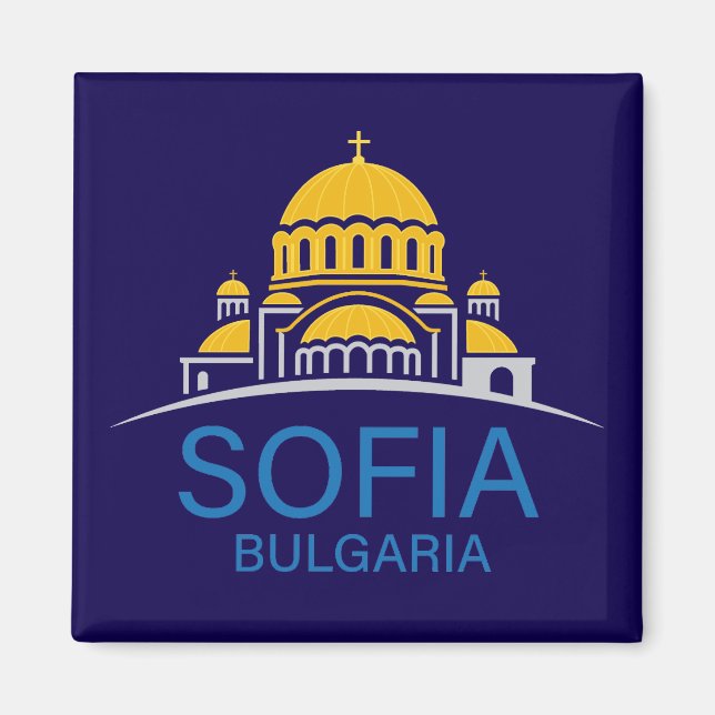 Sofia Bulgarien Europeiska unionen Magnet (Framsidan)
