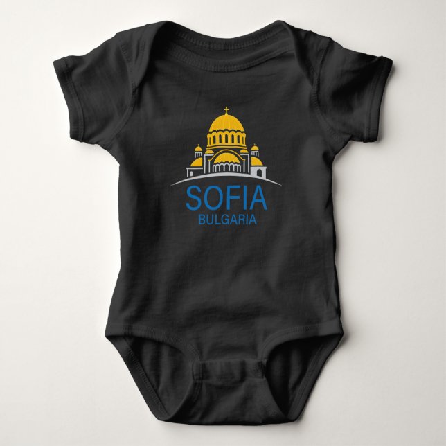 Sofia Bulgarien Europeiska unionen T Shirt (Framsida)